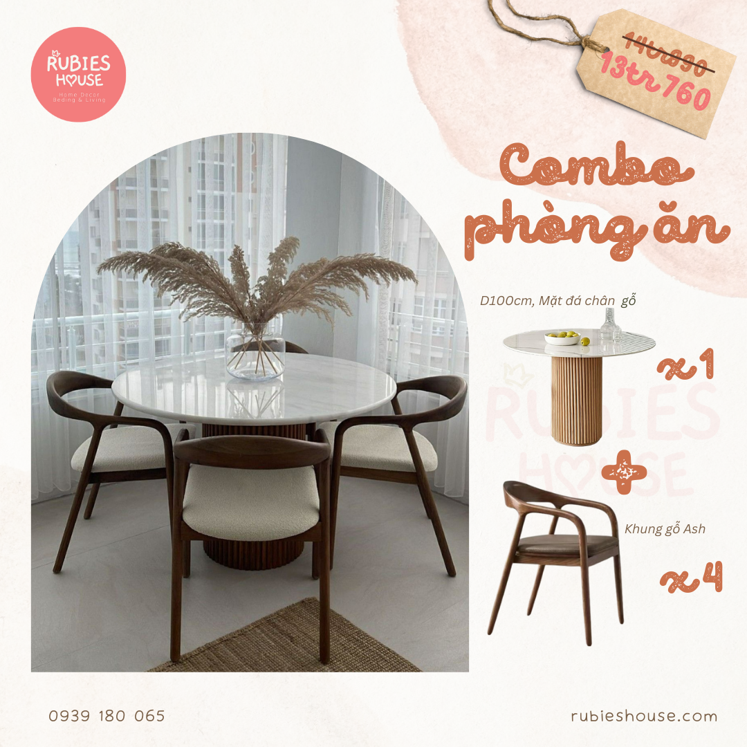 COMBO ROME 3- Combo phòng ăn Rubies House