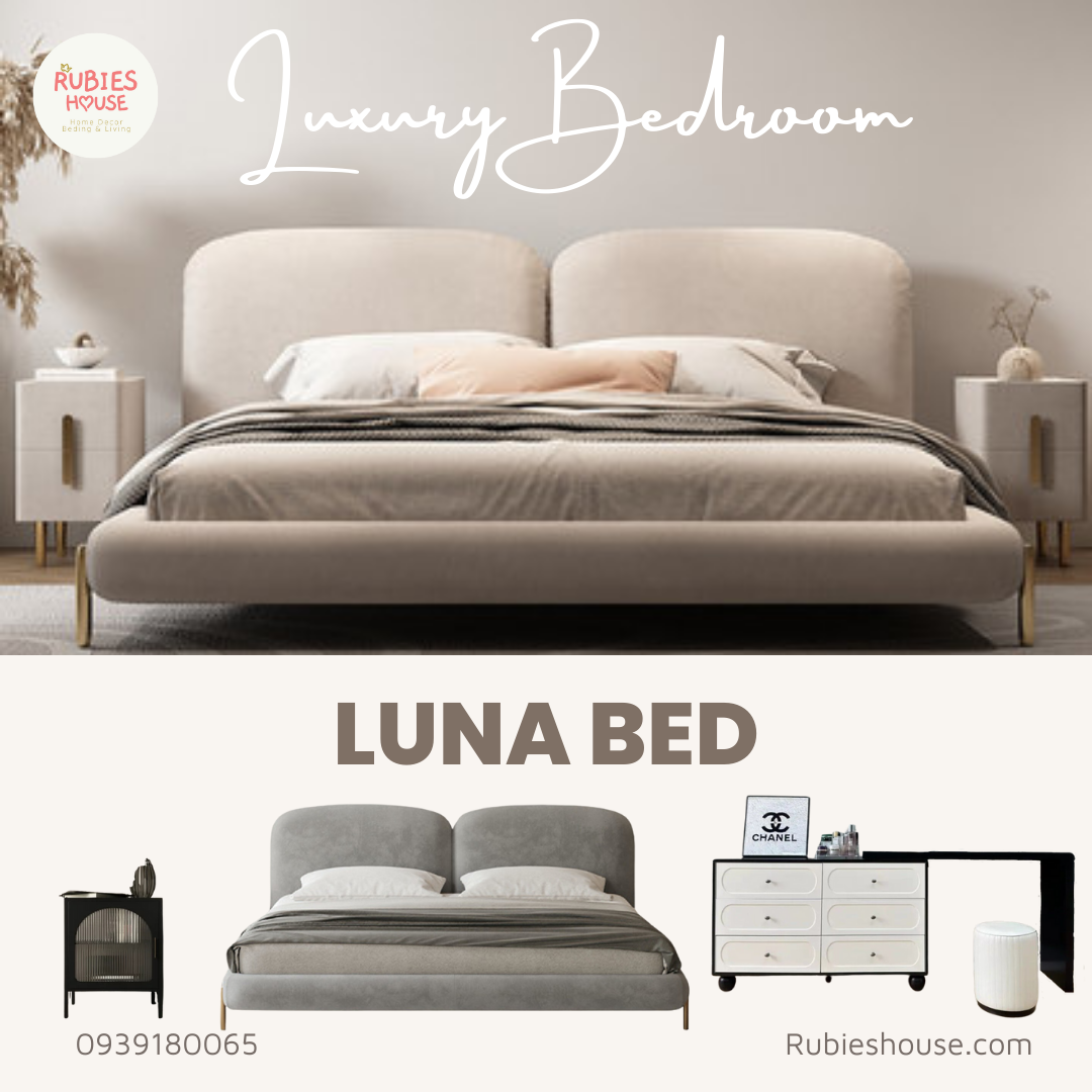 COMBO LUNA BED- Combo phòng ngủ Bắc Âu Rubies House