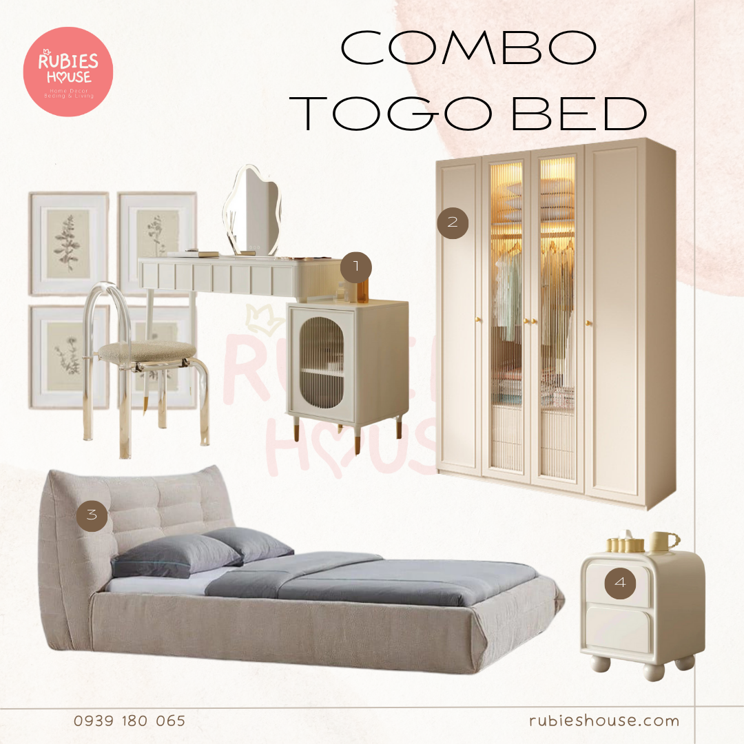 COMBO TOGO BED- Combo phòng ngủ Bắc Âu Rubies House