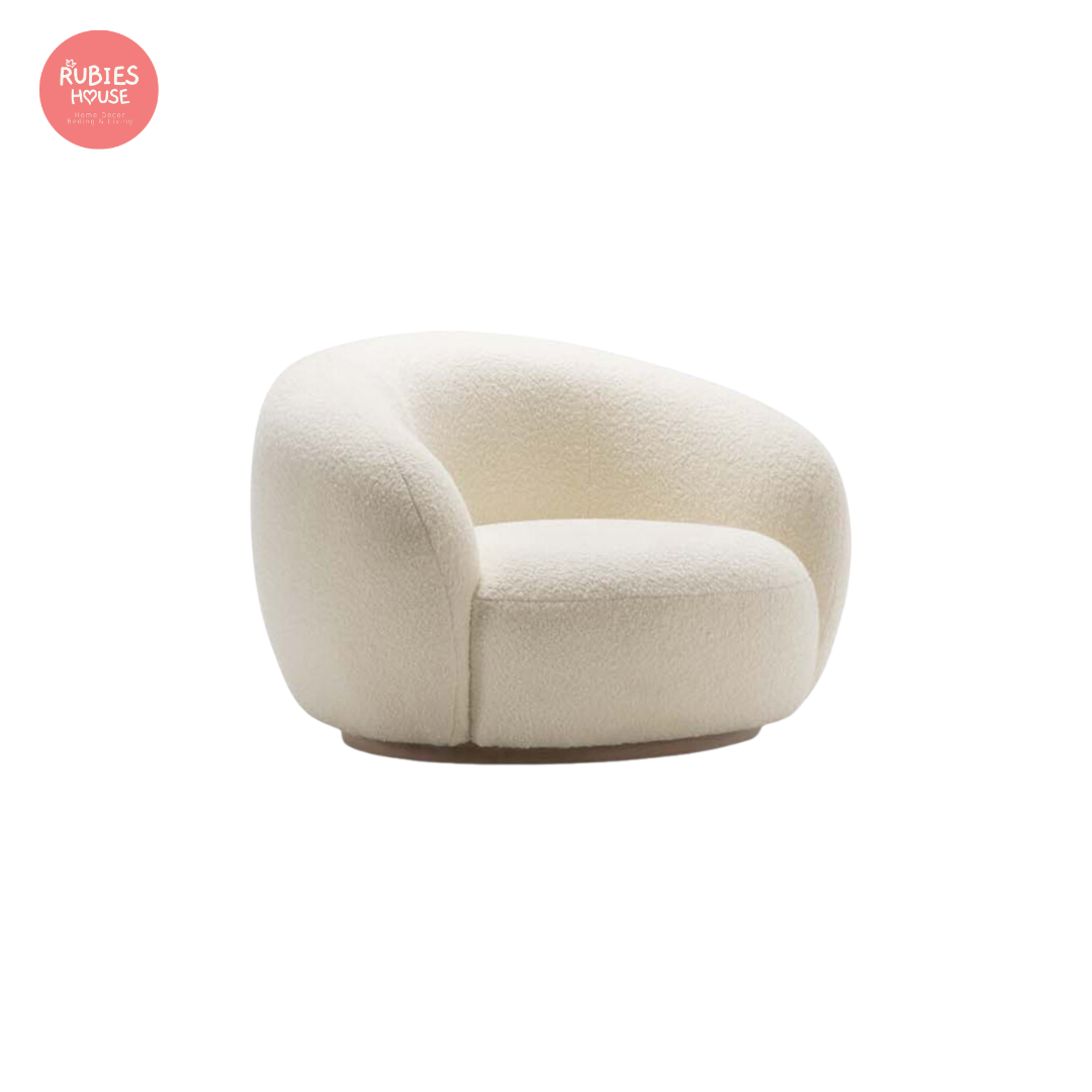 Sofa đơn Milk Tea thư giãn Rubies House