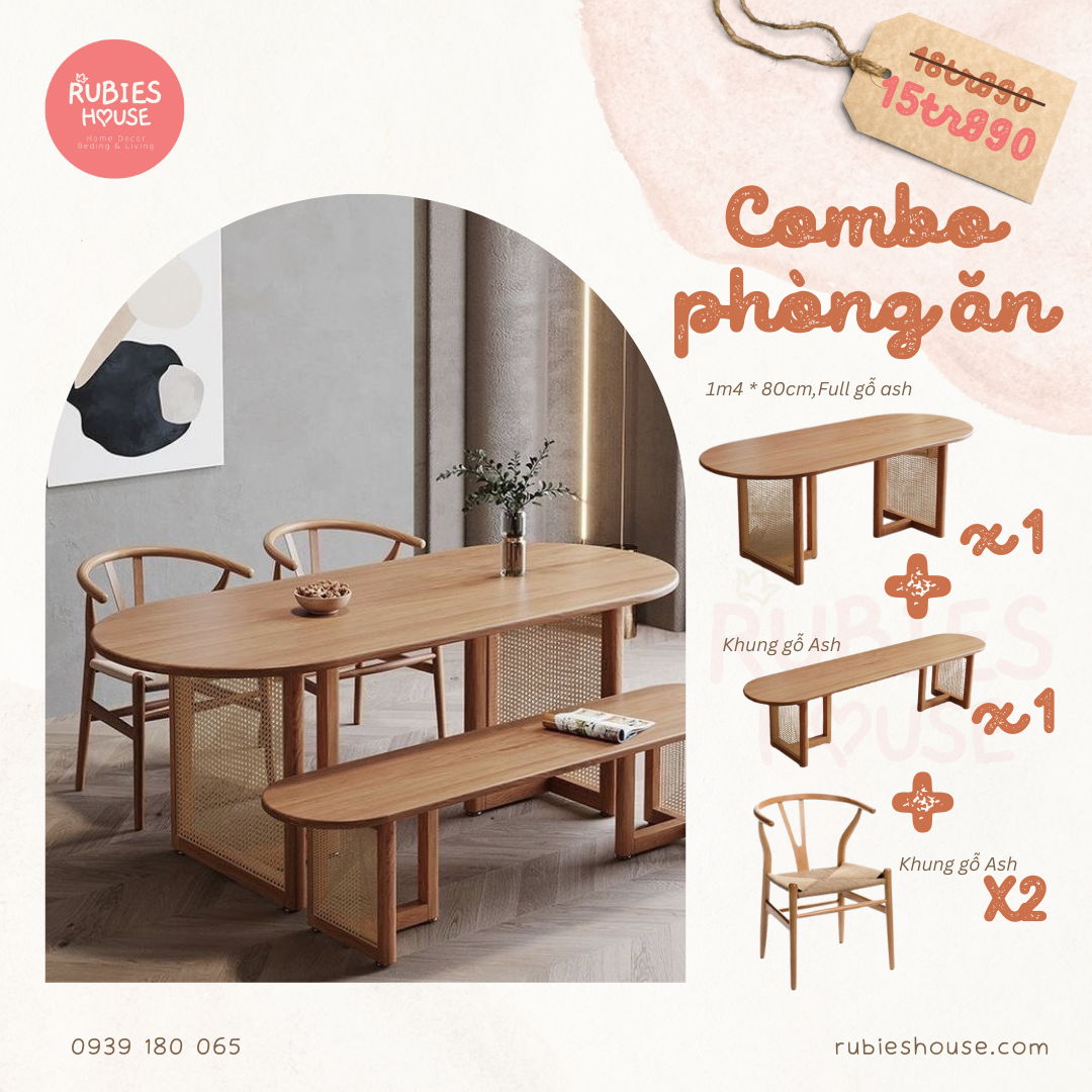 COMBO KAORU- Combo phòng ăn Rubies House