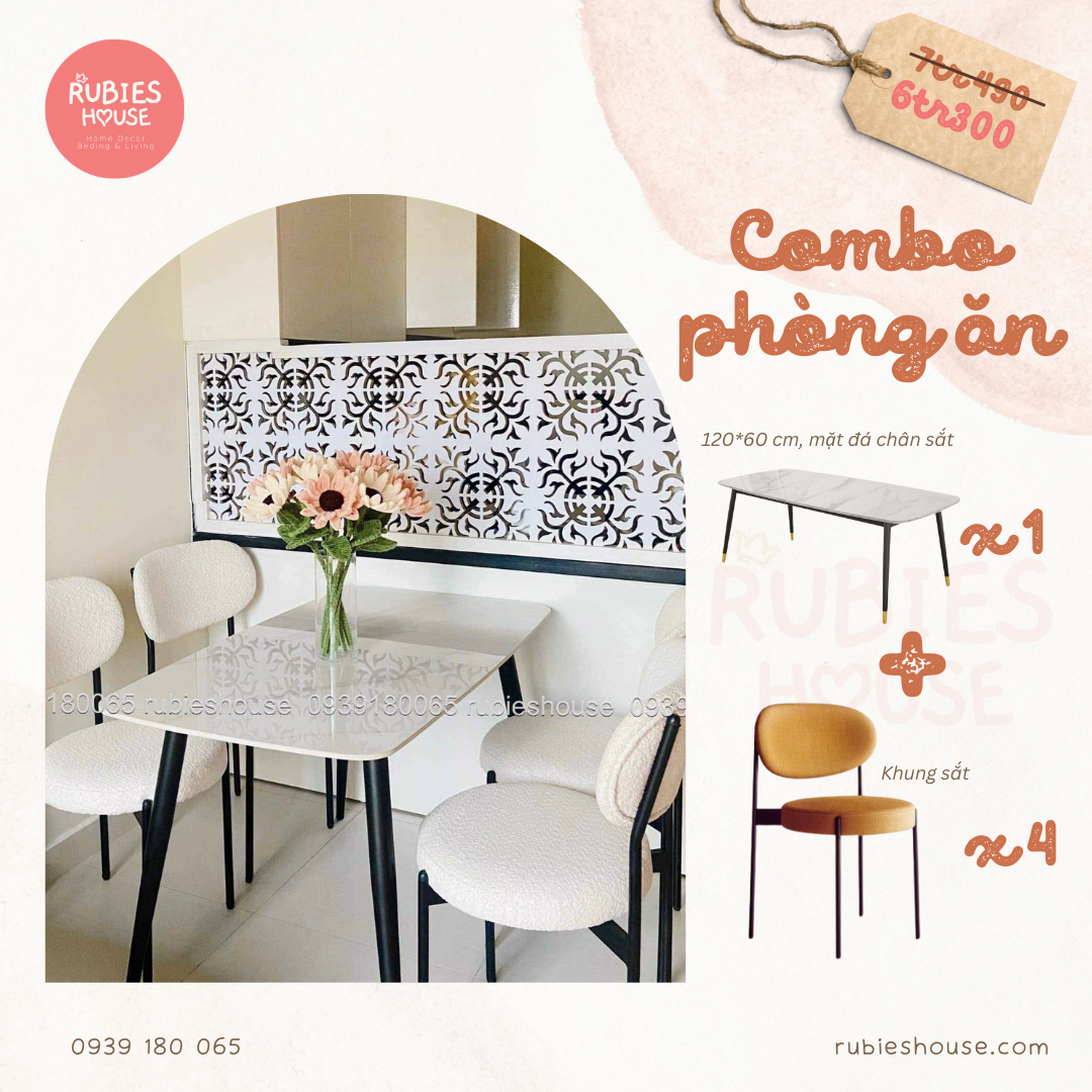 COMBO MOON - Combo phòng ăn Rubies House