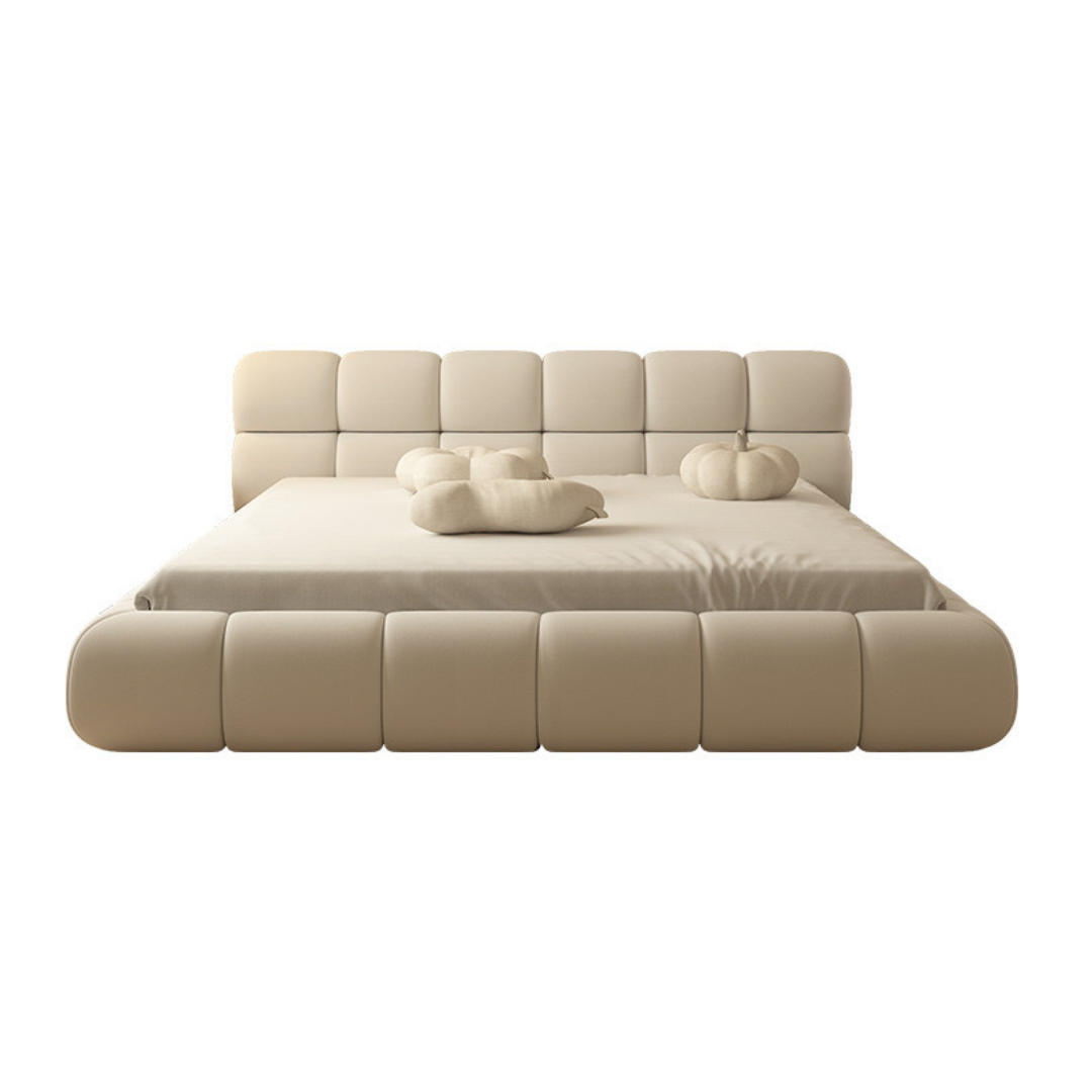 Giường ngủ bọc nệm cao cấp Nancy Bed phong cách Bắc Âu Rubies House