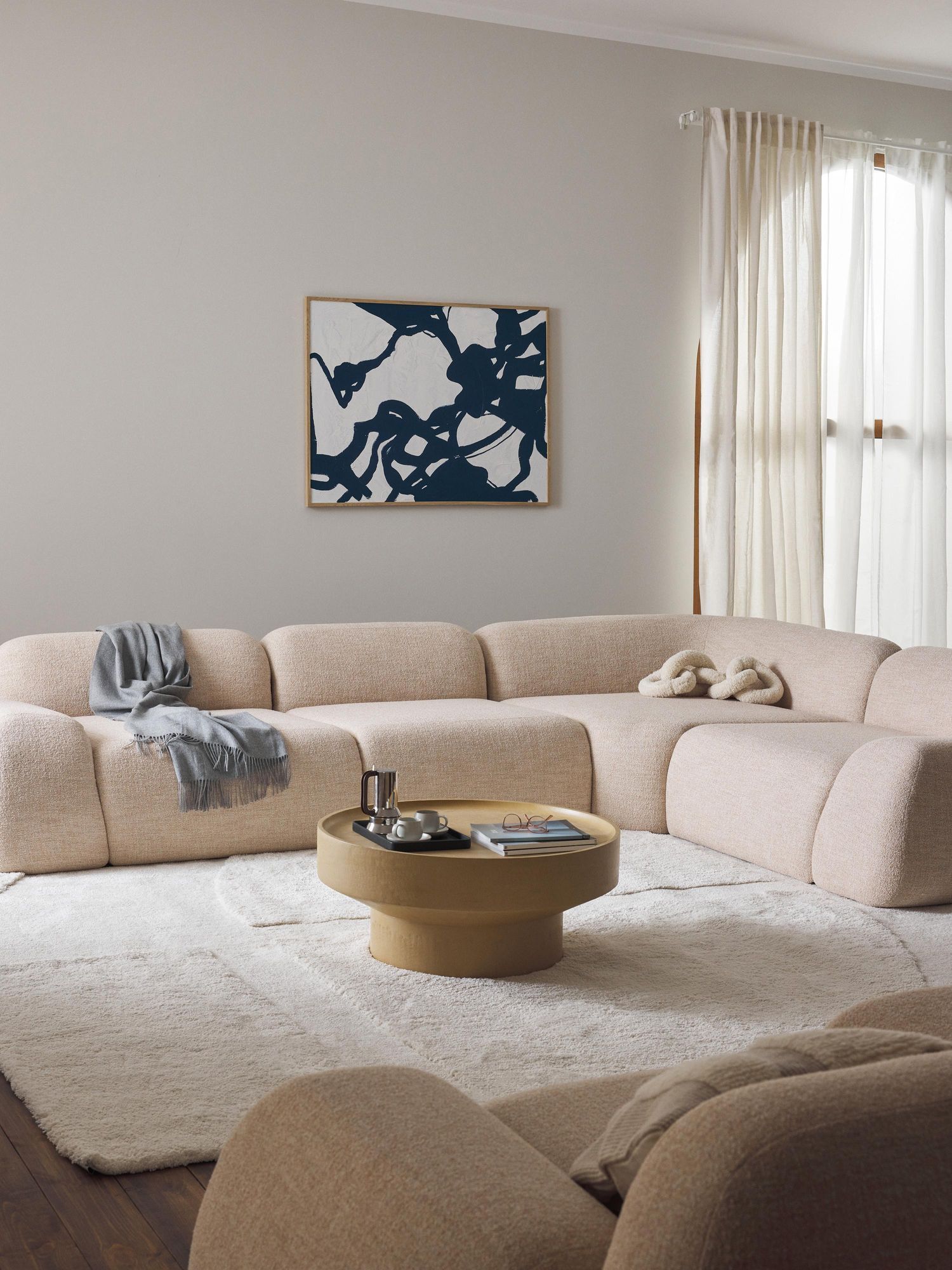 Sofa góc L phòng khách Candy Sofa Bắc Âu Rubies House