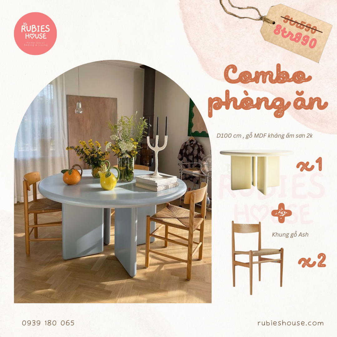 COMBO CHUNKY- Combo phòng ăn Rubies House