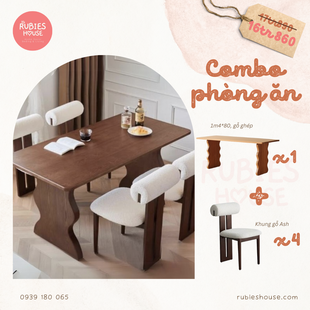 COMBO WAVY 2- Combo phòng ăn Rubies House