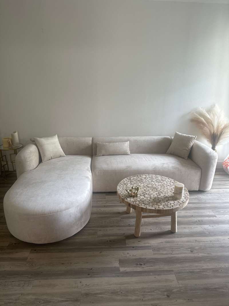 Sofa góc L phòng khách Marta Bắc Âu Rubies House