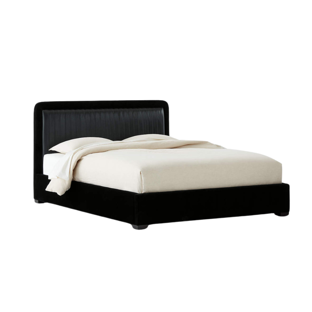 Giường ngủ bọc nệm cao cấp Claudette Bed phong cách Bắc Âu Rubies House