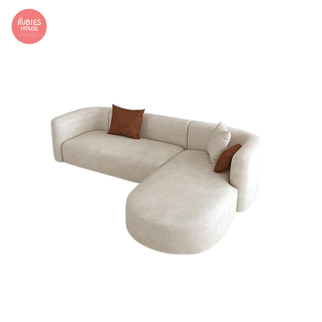 Sofa góc L phòng khách Marta Bắc Âu Rubies House