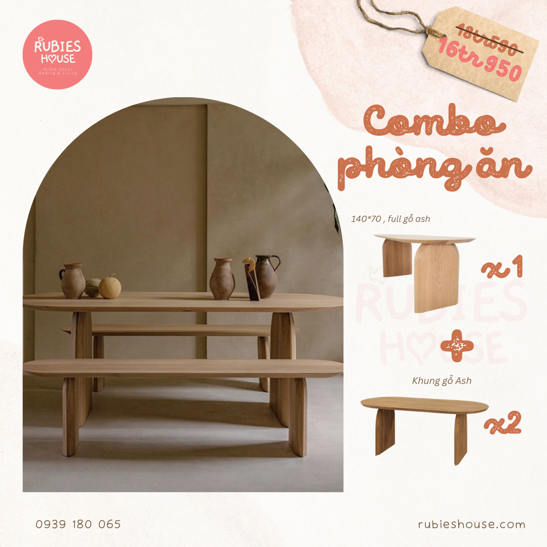 COMBO SKIKI- Combo phòng ăn Rubies House