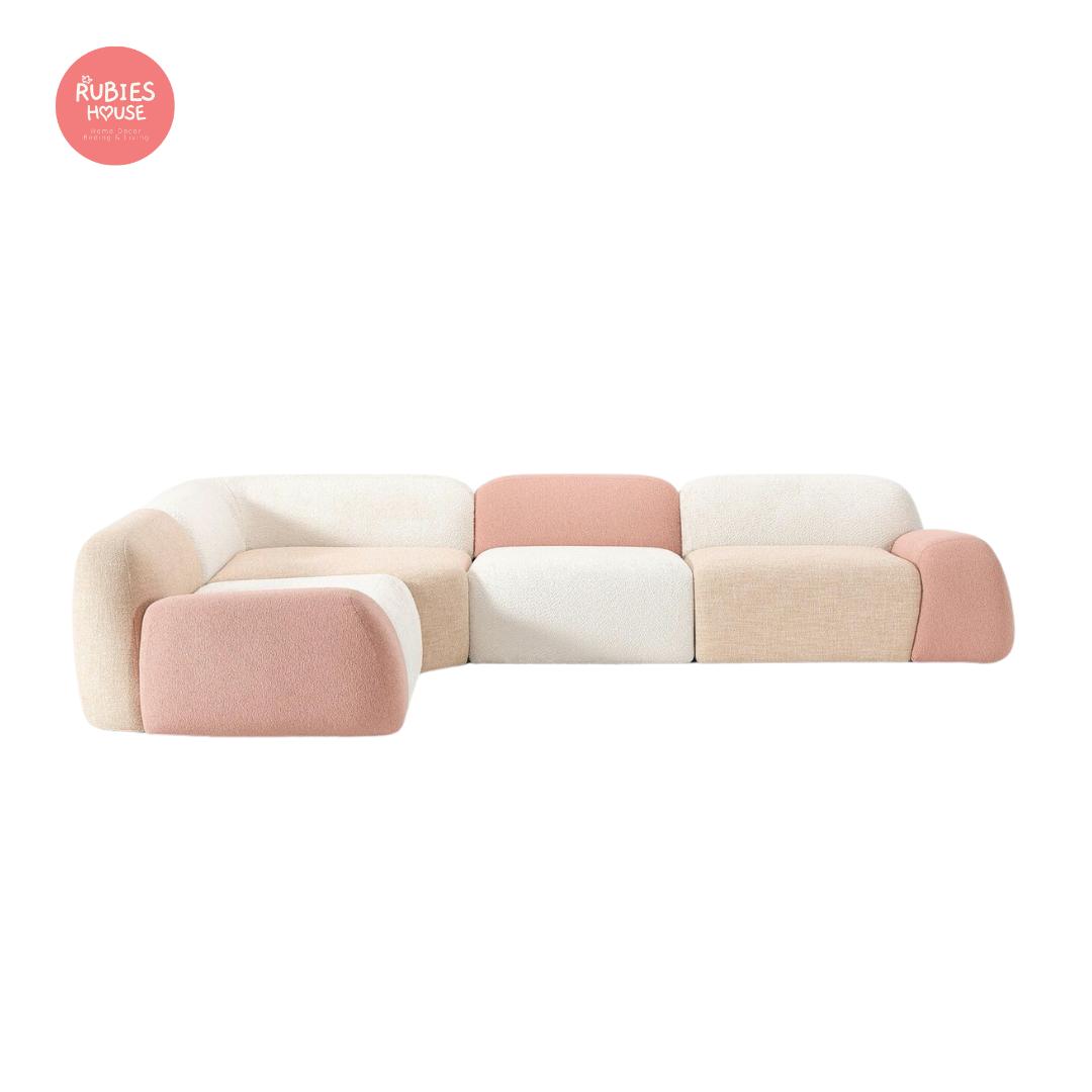 Sofa góc L phòng khách Candy Sofa Bắc Âu Rubies House