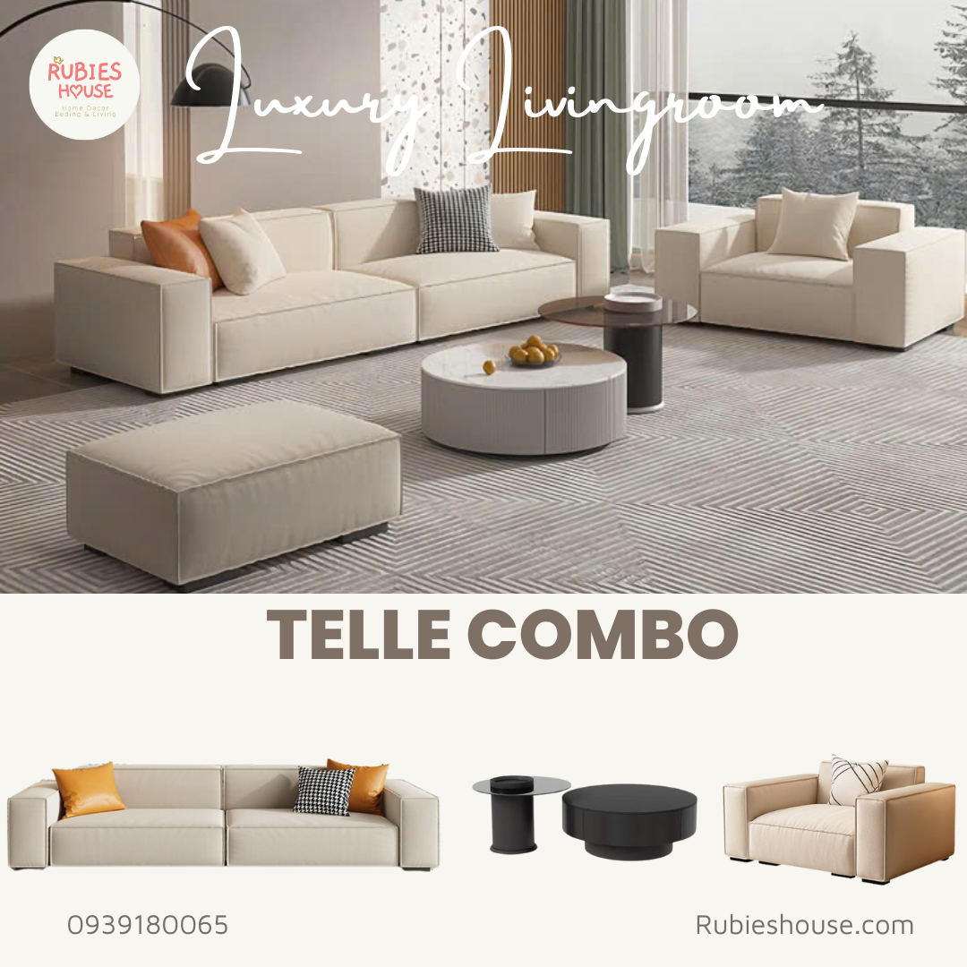 COMBO TELLE- Combo phòng khách Rubies House