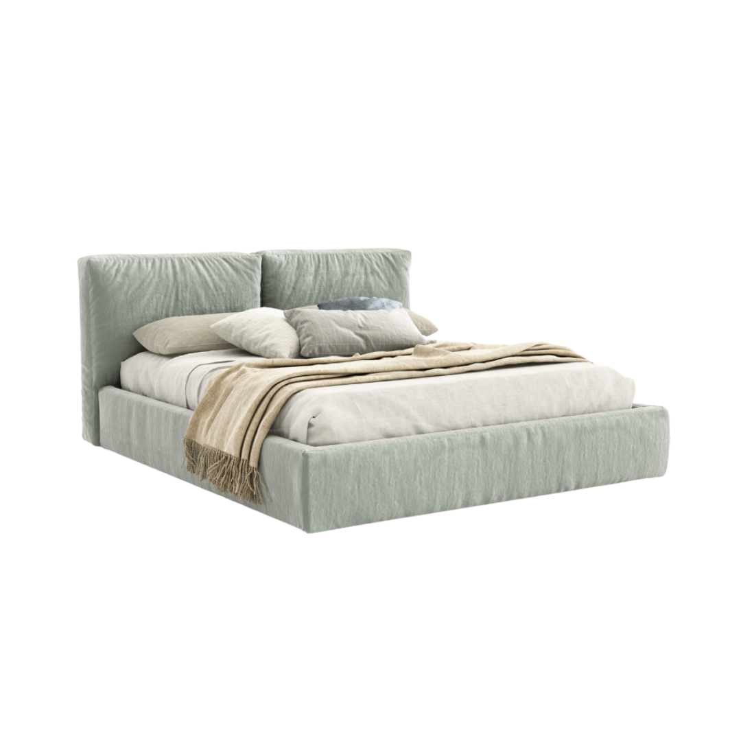Giường ngủ bọc nệm cao cấp Cama Bed phong cách Bắc Âu Rubies House