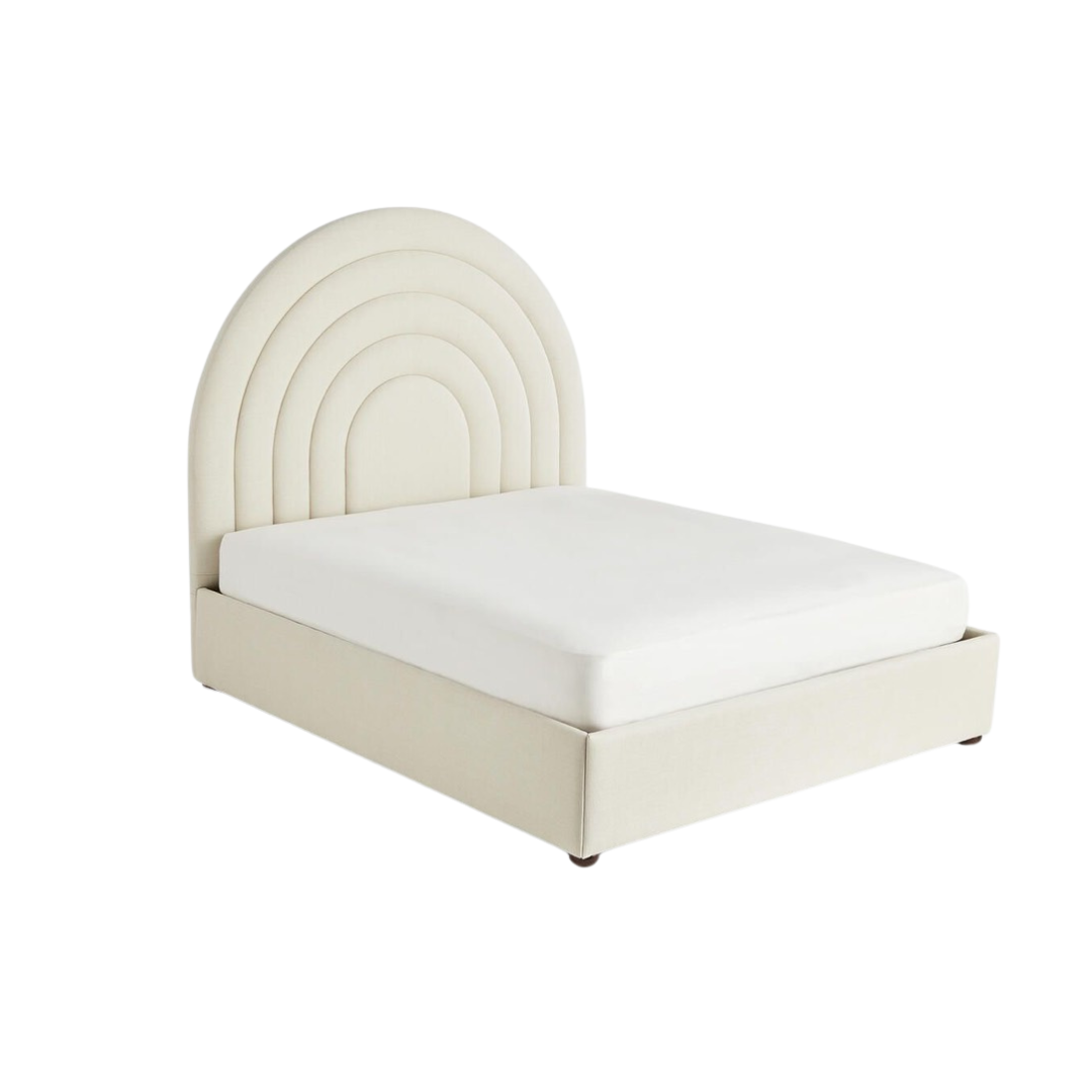 Giường ngủ bọc nệm cao cấp Kamil Bed phong cách Bắc Âu Rubies House