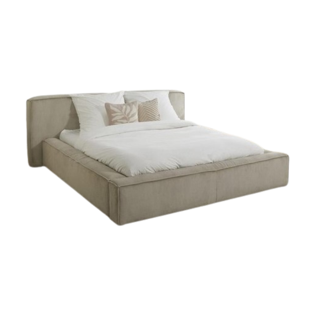 Giường ngủ bọc nệm cao cấp Lennon Bed phong cách Bắc Âu Rubies House