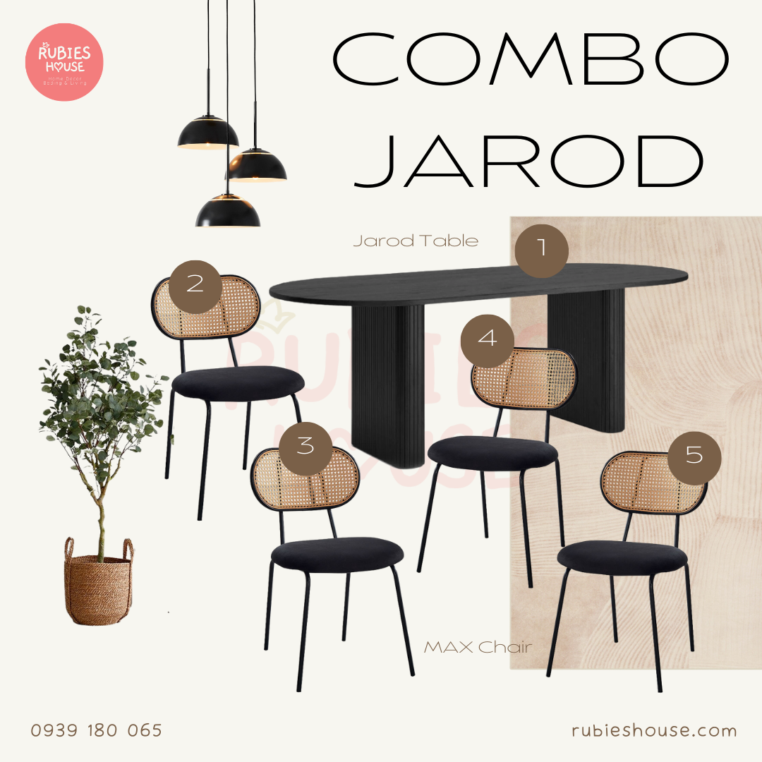 COMBO JAROD- Combo phòng ăn Rubies House