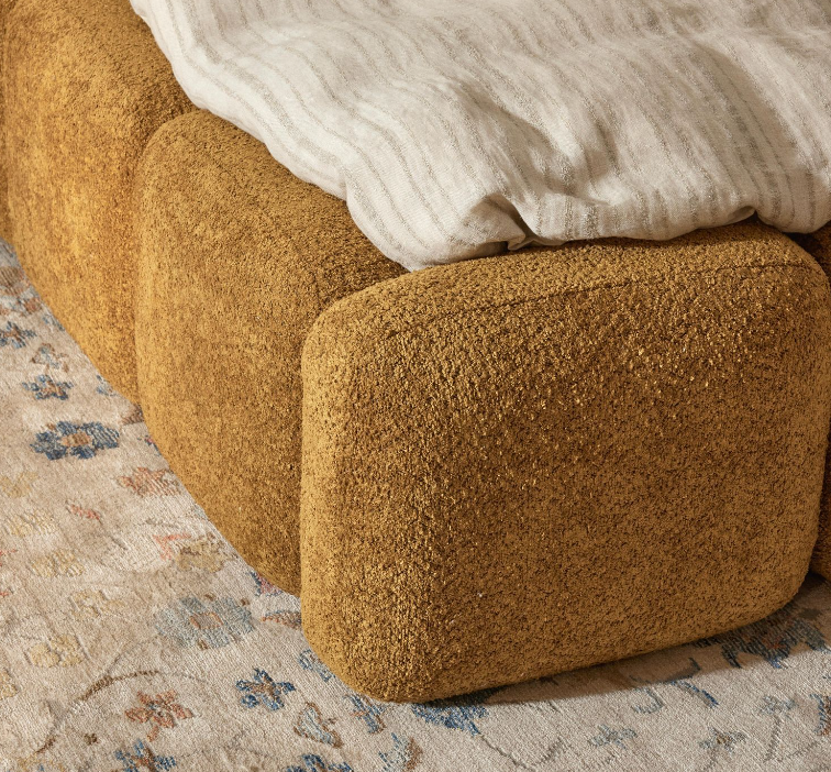 Giường ngủ bọc nệm cao cấp Teddy Bed phong cách Bắc Âu Rubies House