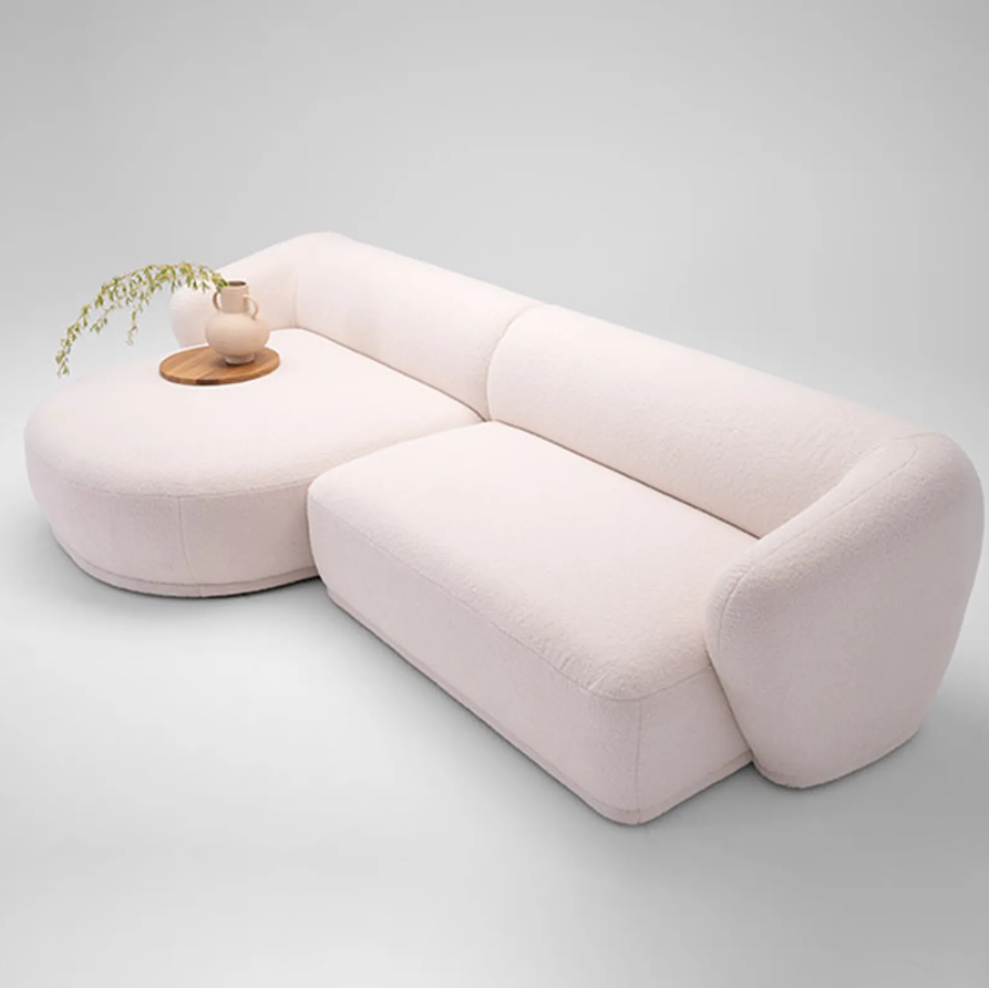 Sofa góc L phòng khách Rene Bắc Âu Rubies House