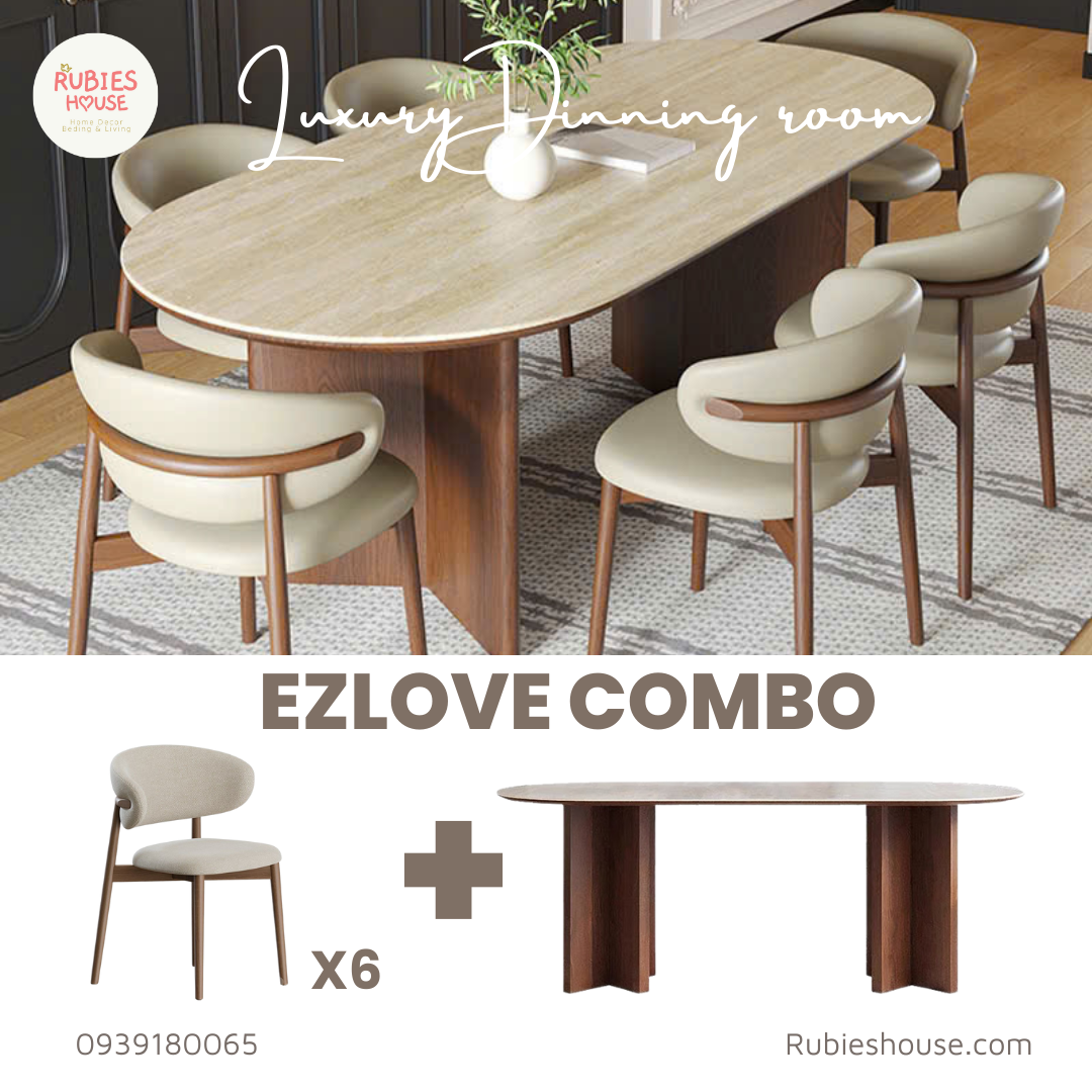COMBO EZLOVE- Combo phòng ăn Rubies House