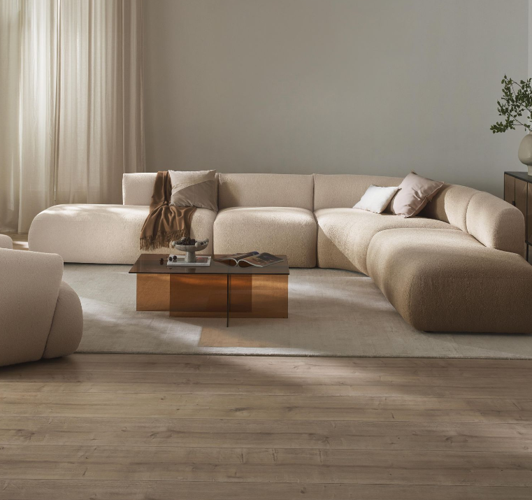 Sofa góc L phòng khách Divine Sofa Bắc Âu Rubies House