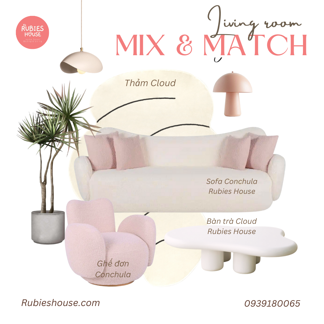COMBO CONCHULA - Combo phòng khách Rubies House