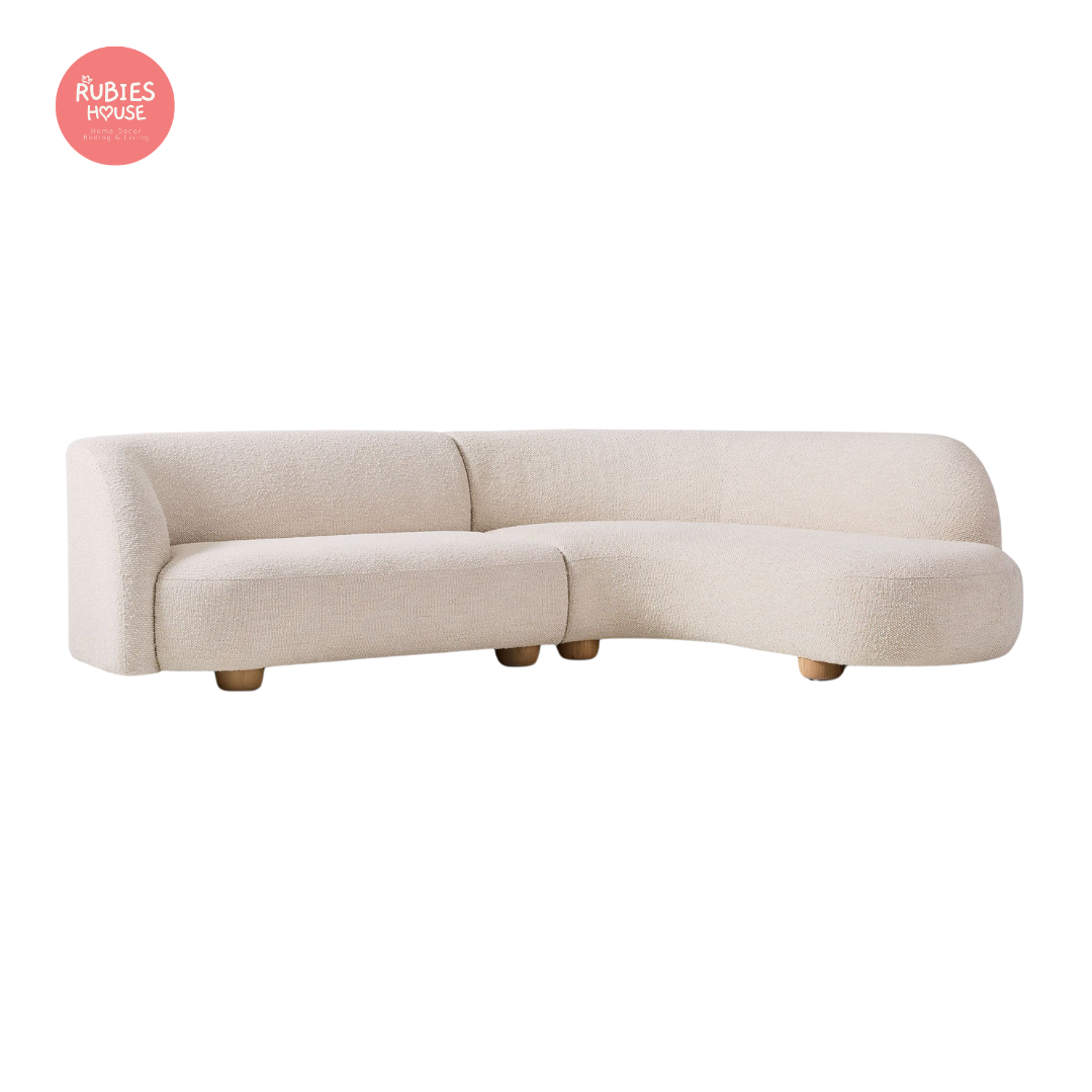 Sofa góc L phòng khách L-Shape Bắc Âu Rubies House