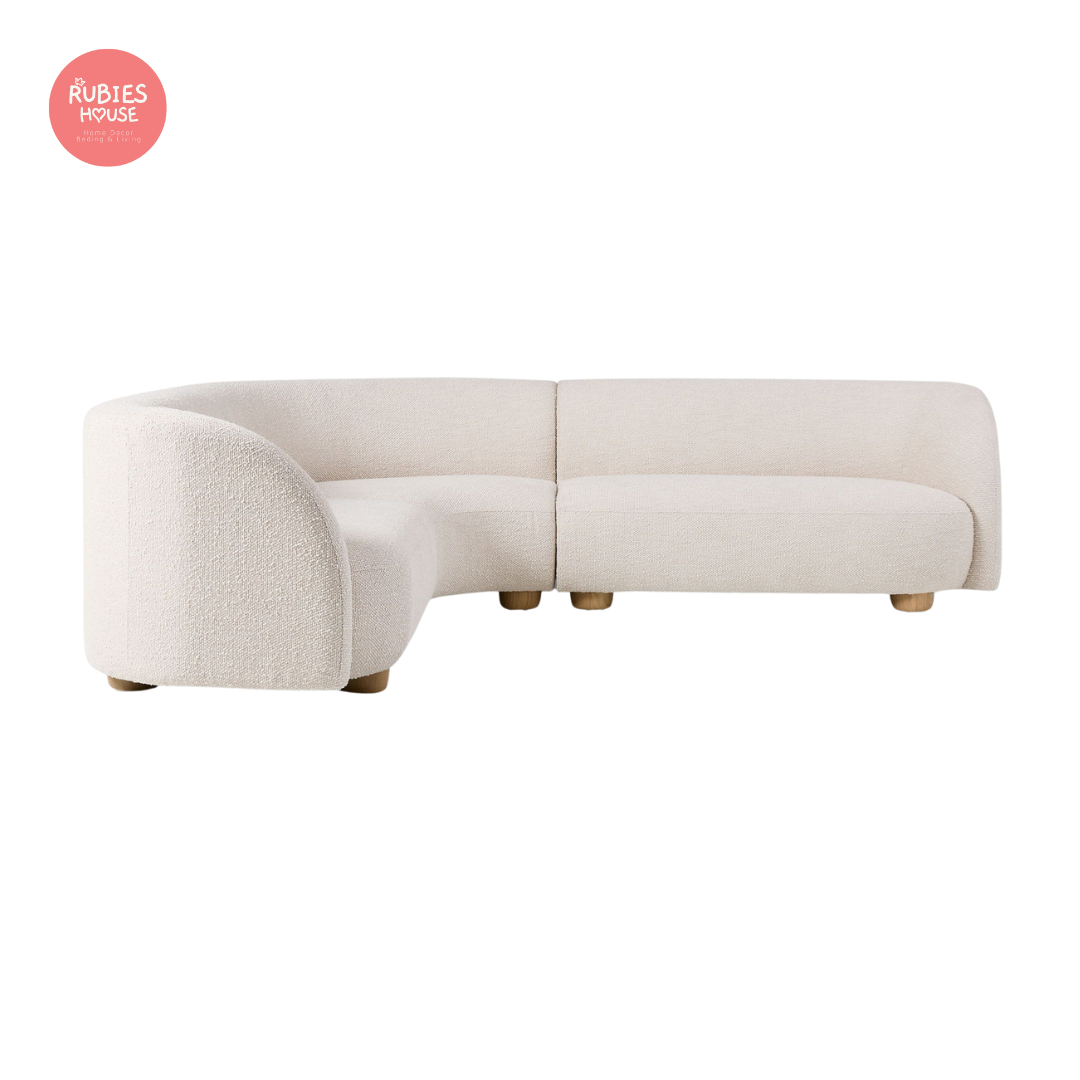 Sofa góc L phòng khách Pio Bắc Âu Rubies House
