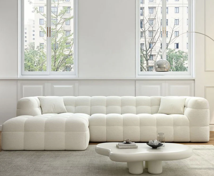 Sofa góc L phòng khách Boba Bắc Âu Rubies House