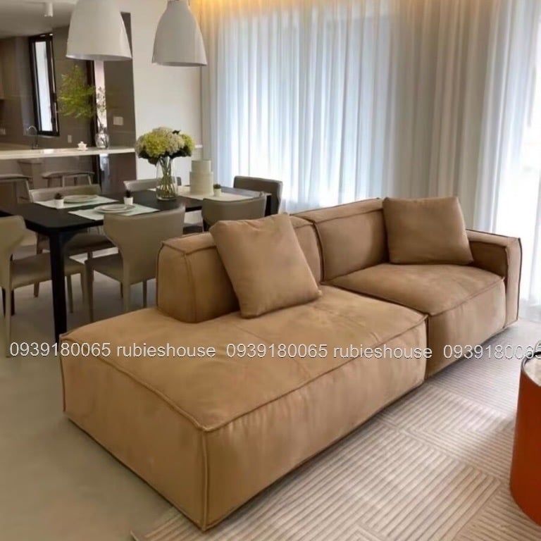 Sofa HOPE, sofa lông cừu hiện đại Rubies House