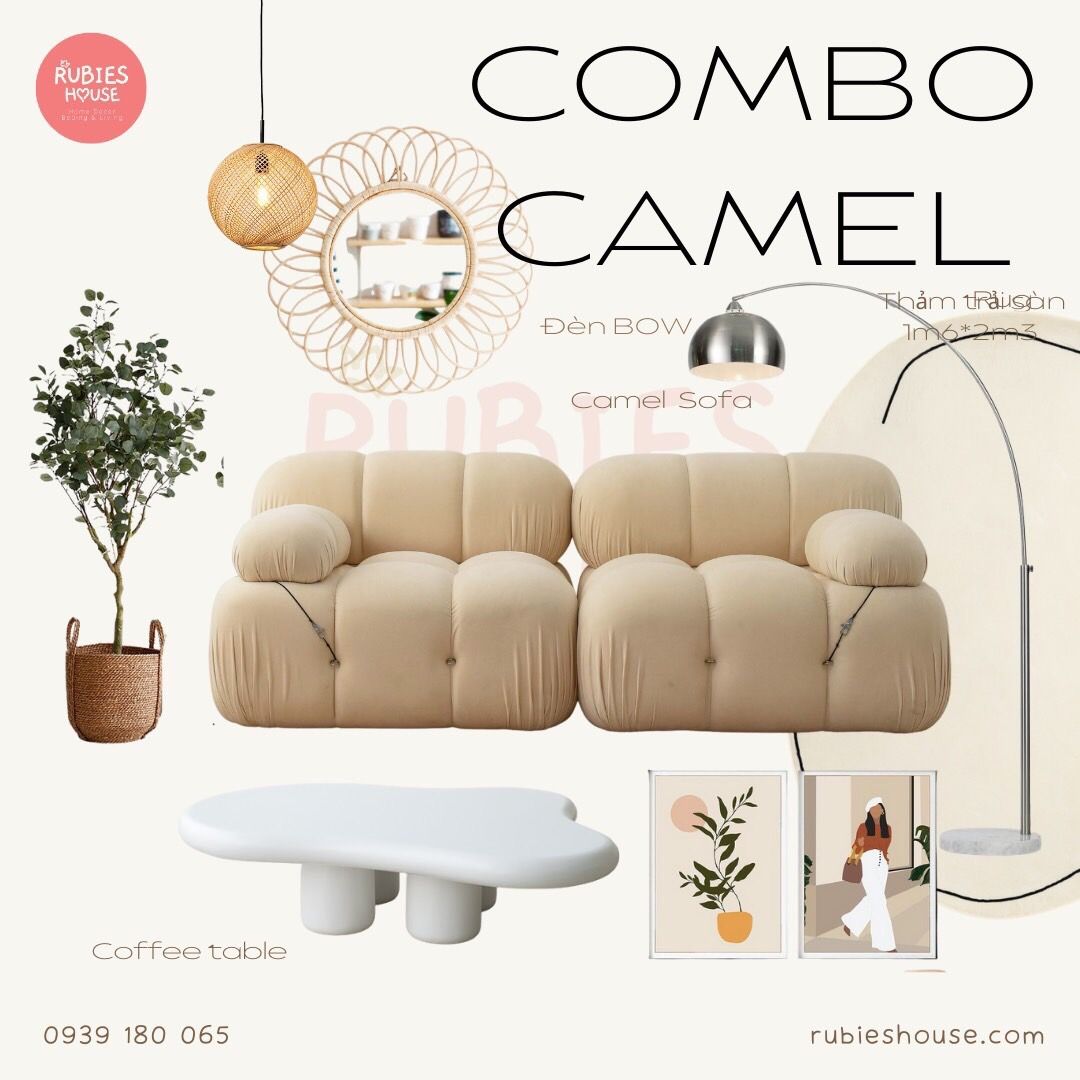 COMBO CAMEL - Combo phòng khách Rubies House