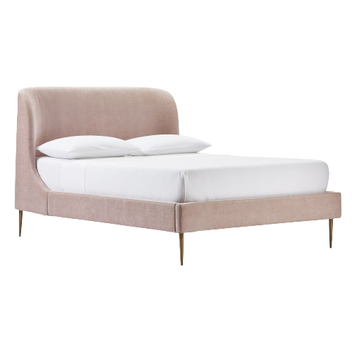 Giường ngủ bọc nệm cao cấp Lana Bed phong cách Bắc Âu Rubies House