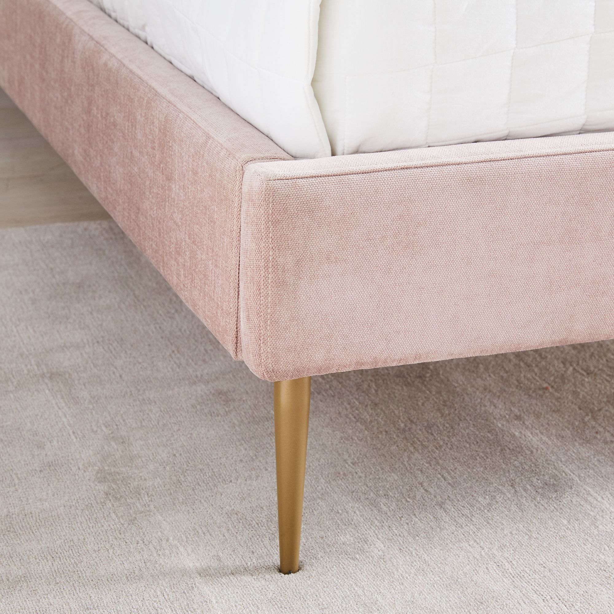 Giường ngủ bọc nệm cao cấp Lana Bed phong cách Bắc Âu Rubies House