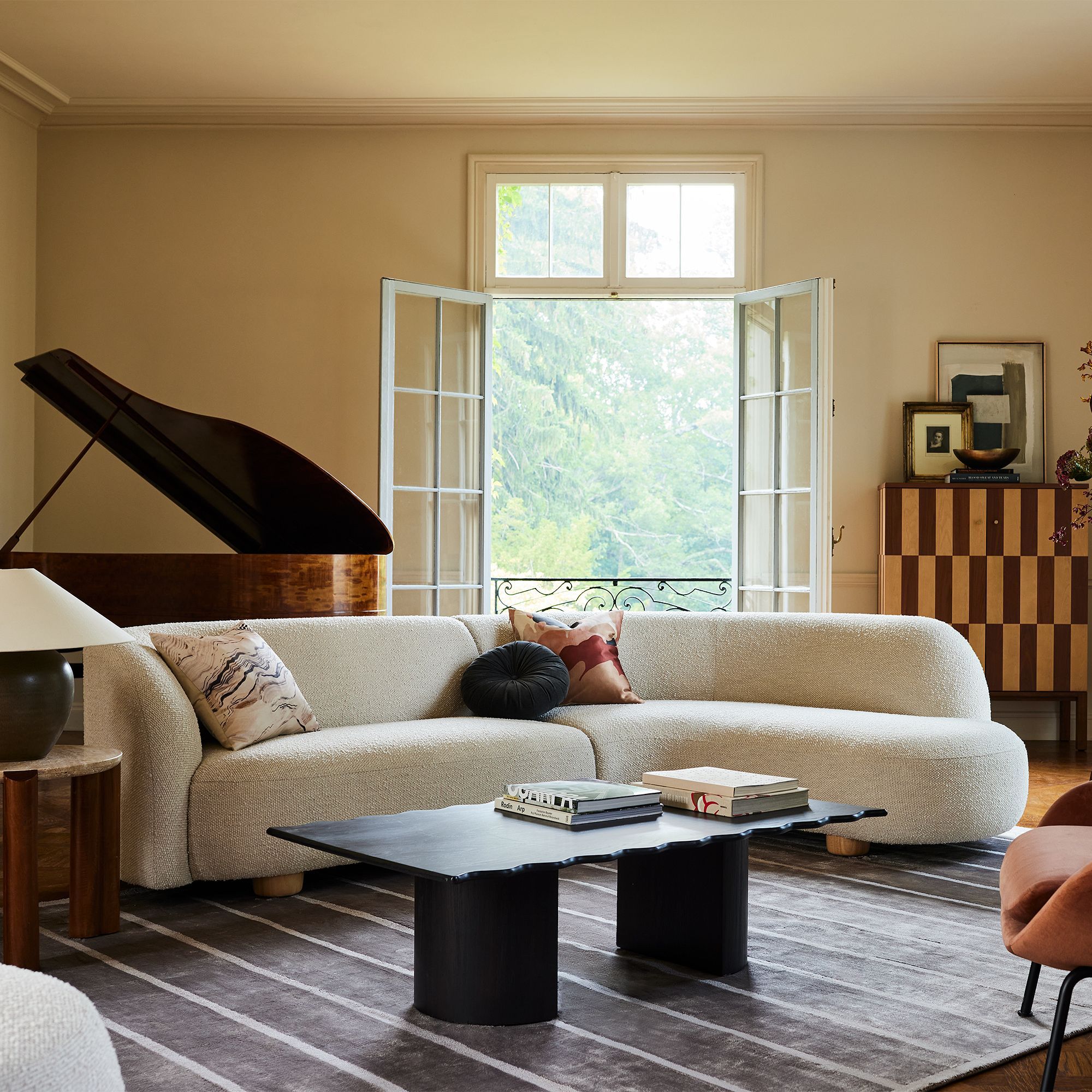 Sofa góc L phòng khách L-Shape Bắc Âu Rubies House