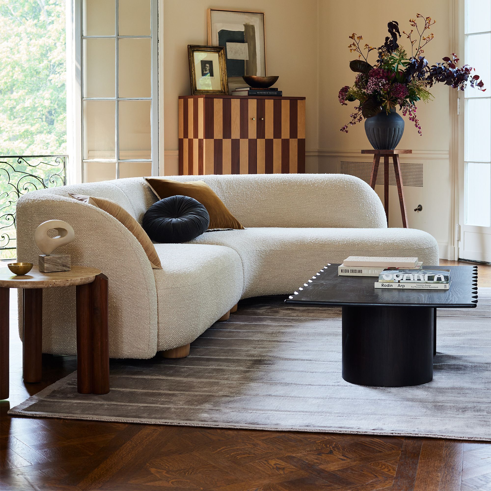 Sofa góc L phòng khách L-Shape Bắc Âu Rubies House