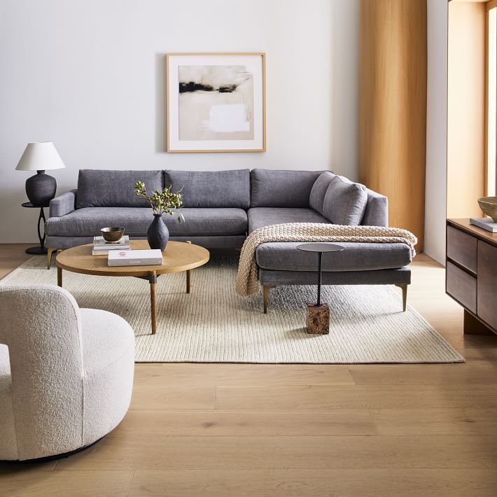 Sofa góc L phòng khách Marin Bắc Âu Rubies House
