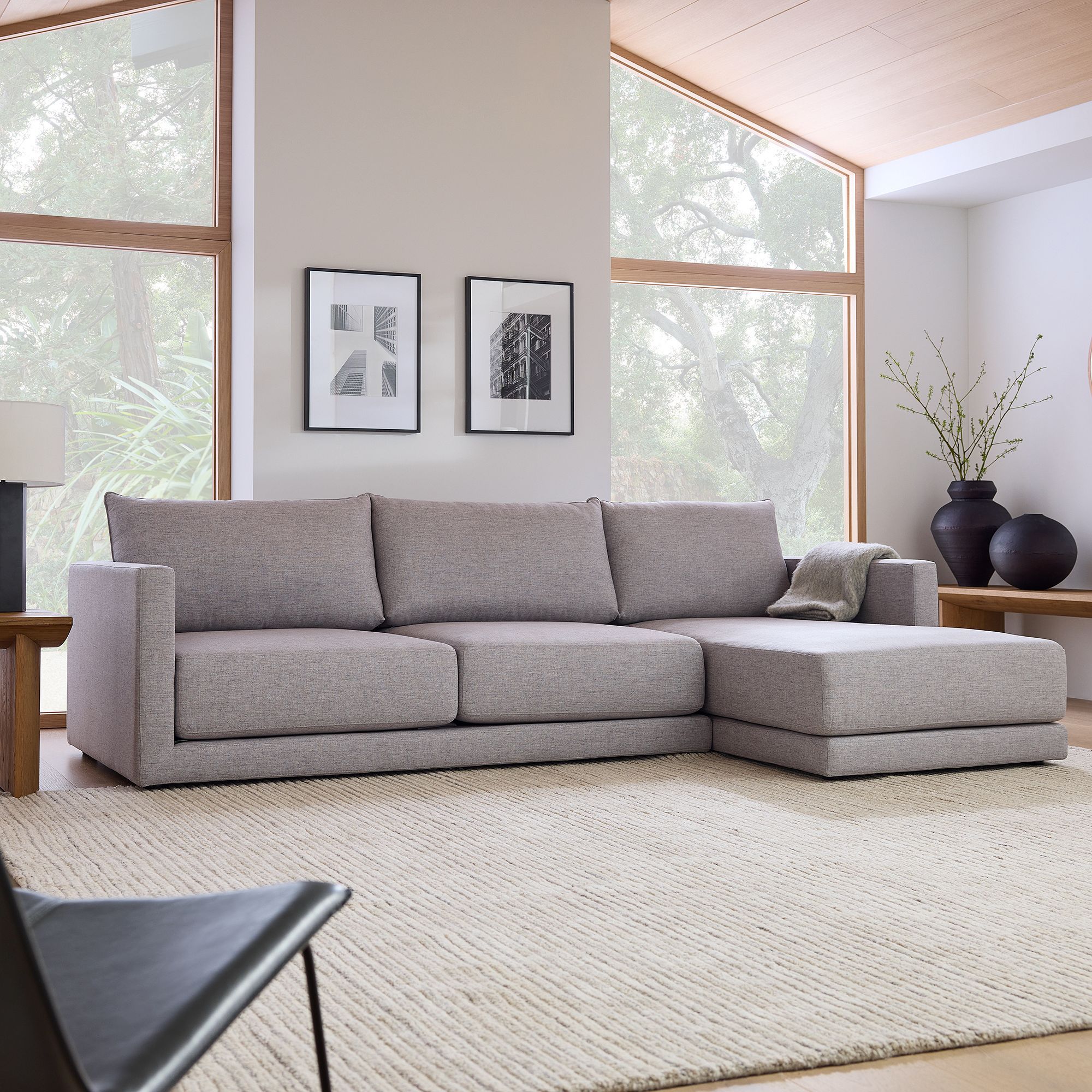 Sofa góc L phòng khách Melbourne Bắc Âu Rubies House