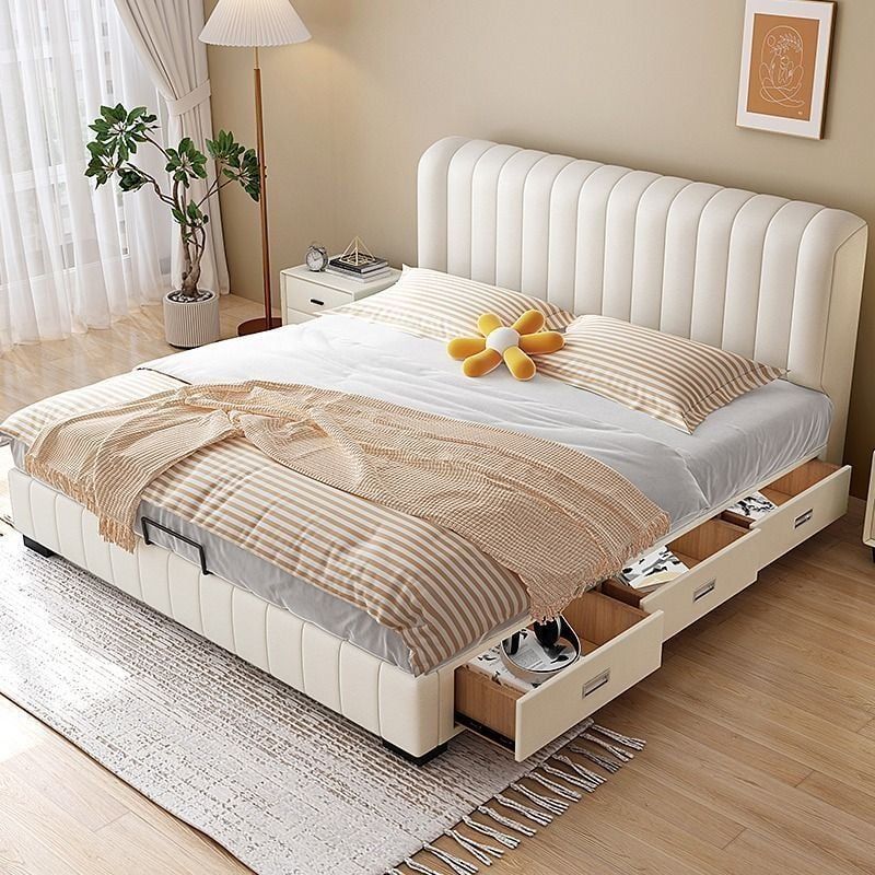 Giường ngủ bọc nệm cao cấp Banh Mi Bed phong cách Bắc Âu Rubies House
