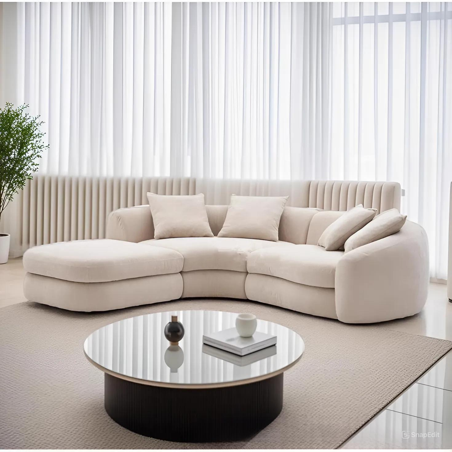 Sofa góc L phòng khách Larita Bắc Âu Rubies House