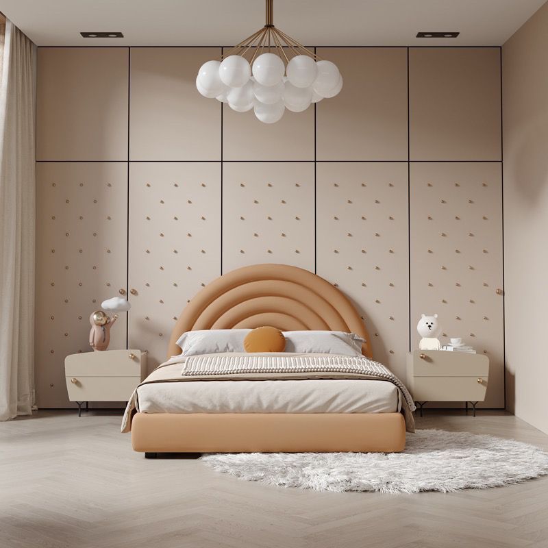 Giường ngủ bọc nệm cao cấp Kamil Bed phong cách Bắc Âu Rubies House