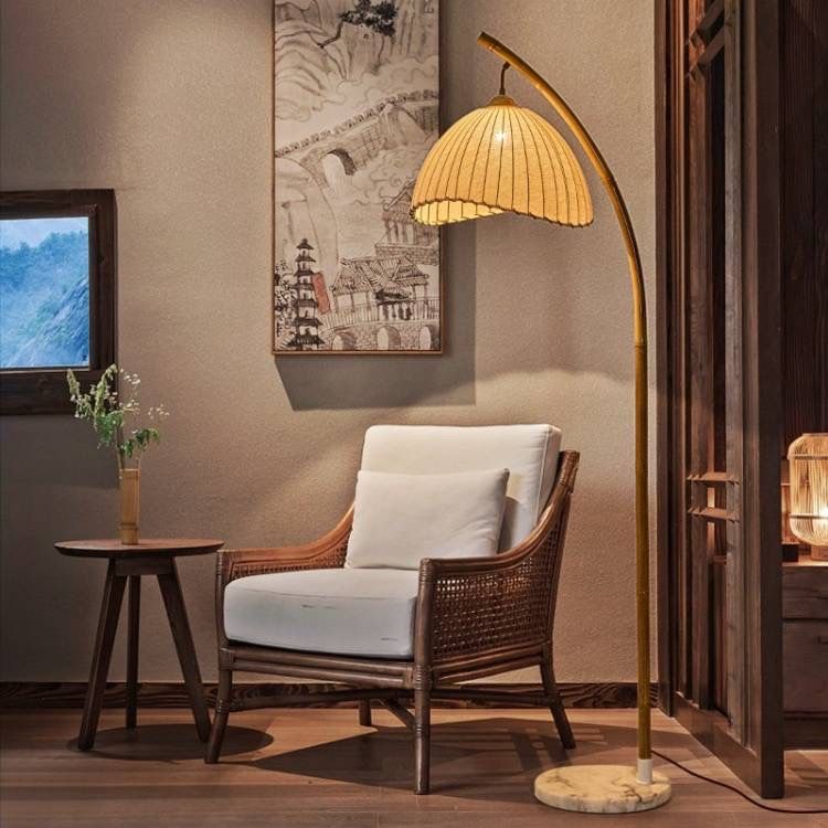 Đèn sàn sofa Wabi Sabi phòng khách Rubies House