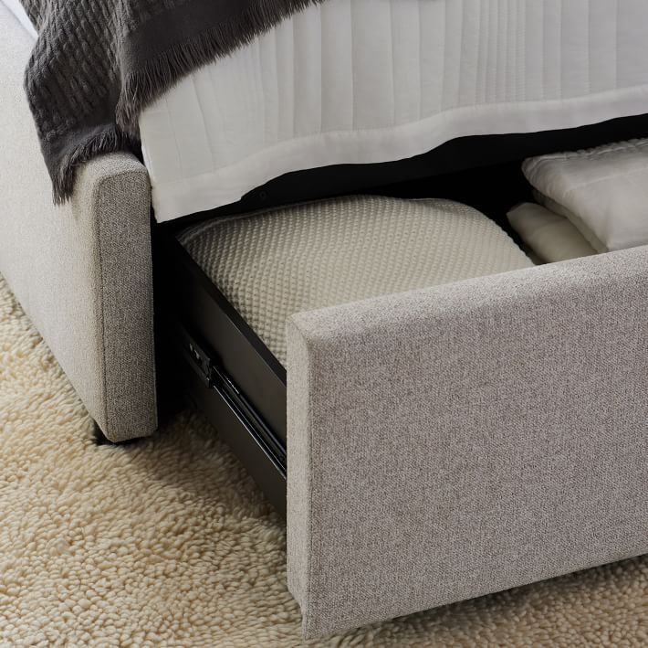 Giường ngủ bọc nệm cao cấp Storage Bed phong cách Bắc Âu Rubies House