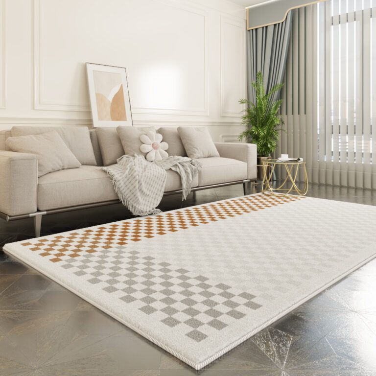 Thảm trải sàn cao cấp Chess phong cách Bắc Âu Rubies House
