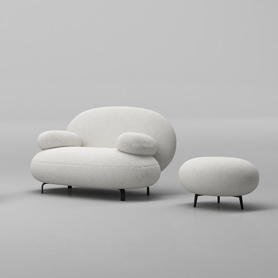 Sofa lông cừu Wing Bắc Âu Rubies House