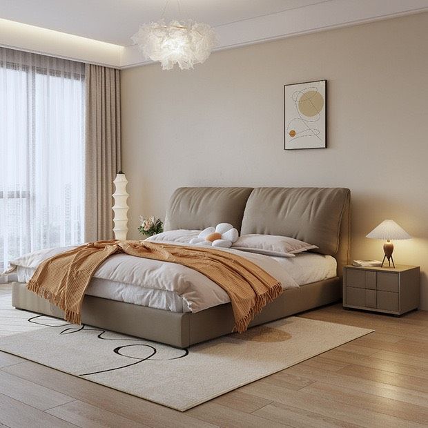 Giường ngủ bọc nệm cao cấp Dreamer Bed phong cách Bắc Âu Rubies House