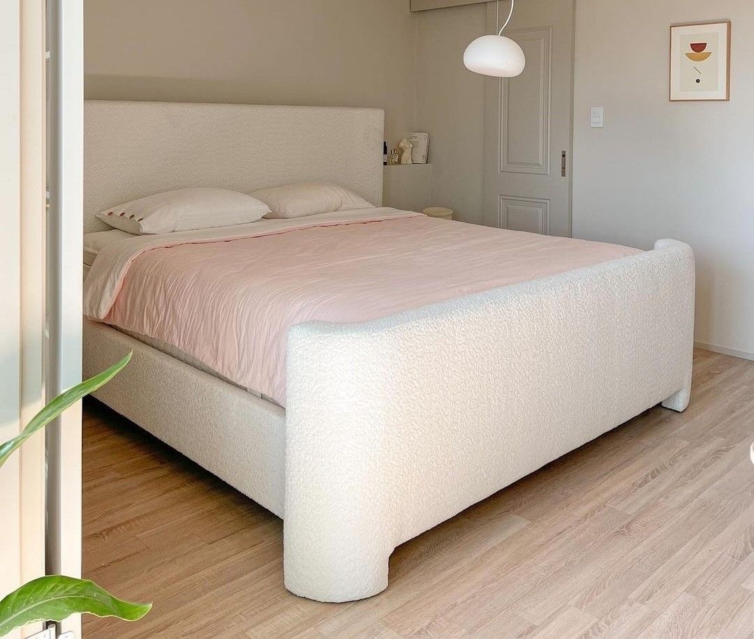 Giường ngủ bọc nệm cao cấp Sita Bed phong cách Bắc Âu Rubies House