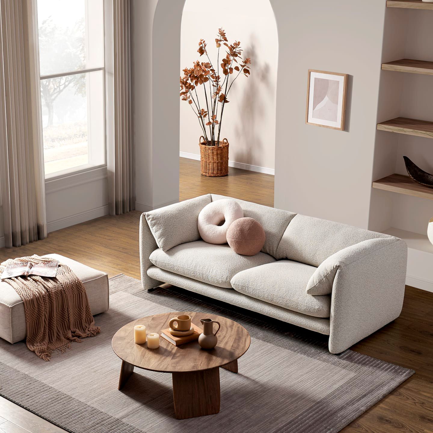 Sofa cao cấp Lucas Bắc Âu Rubies House