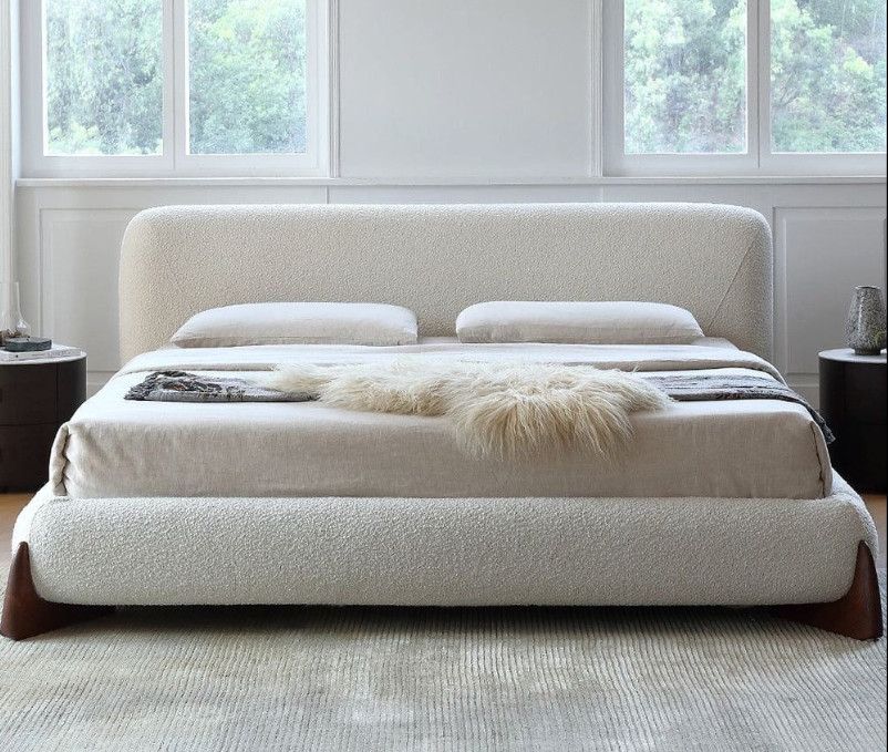 Giường ngủ bọc nệm cao cấp Softbay Bed phong cách Bắc Âu Rubies House