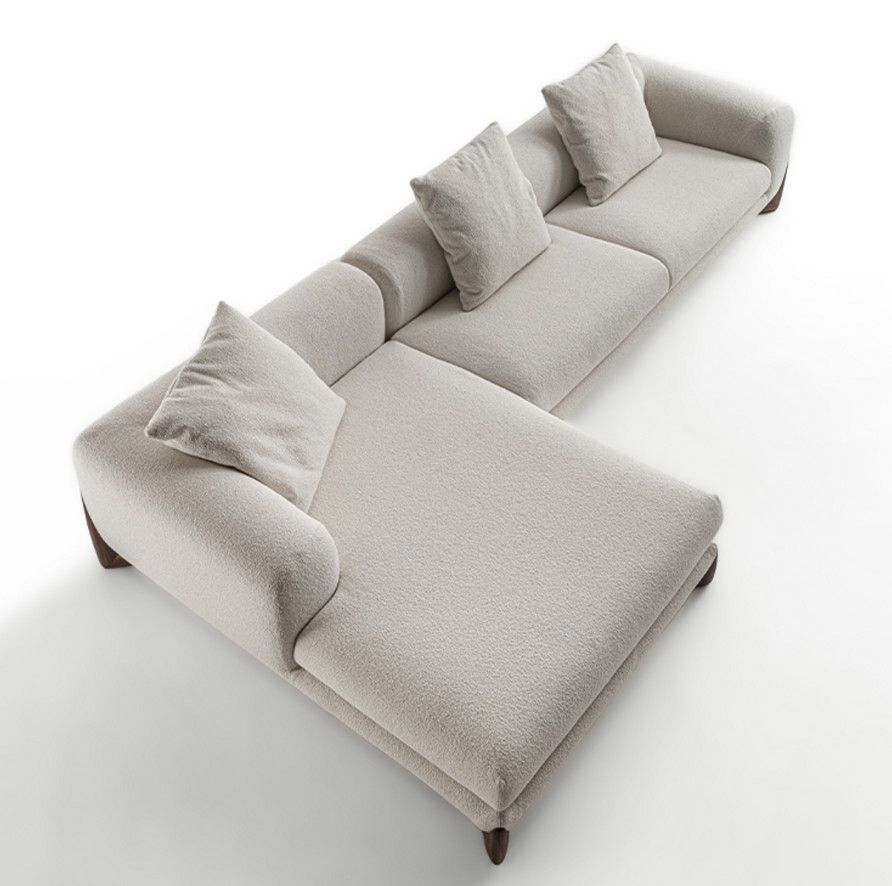 Sofa góc L phòng khách Softbay Sofa Bắc Âu Rubies House