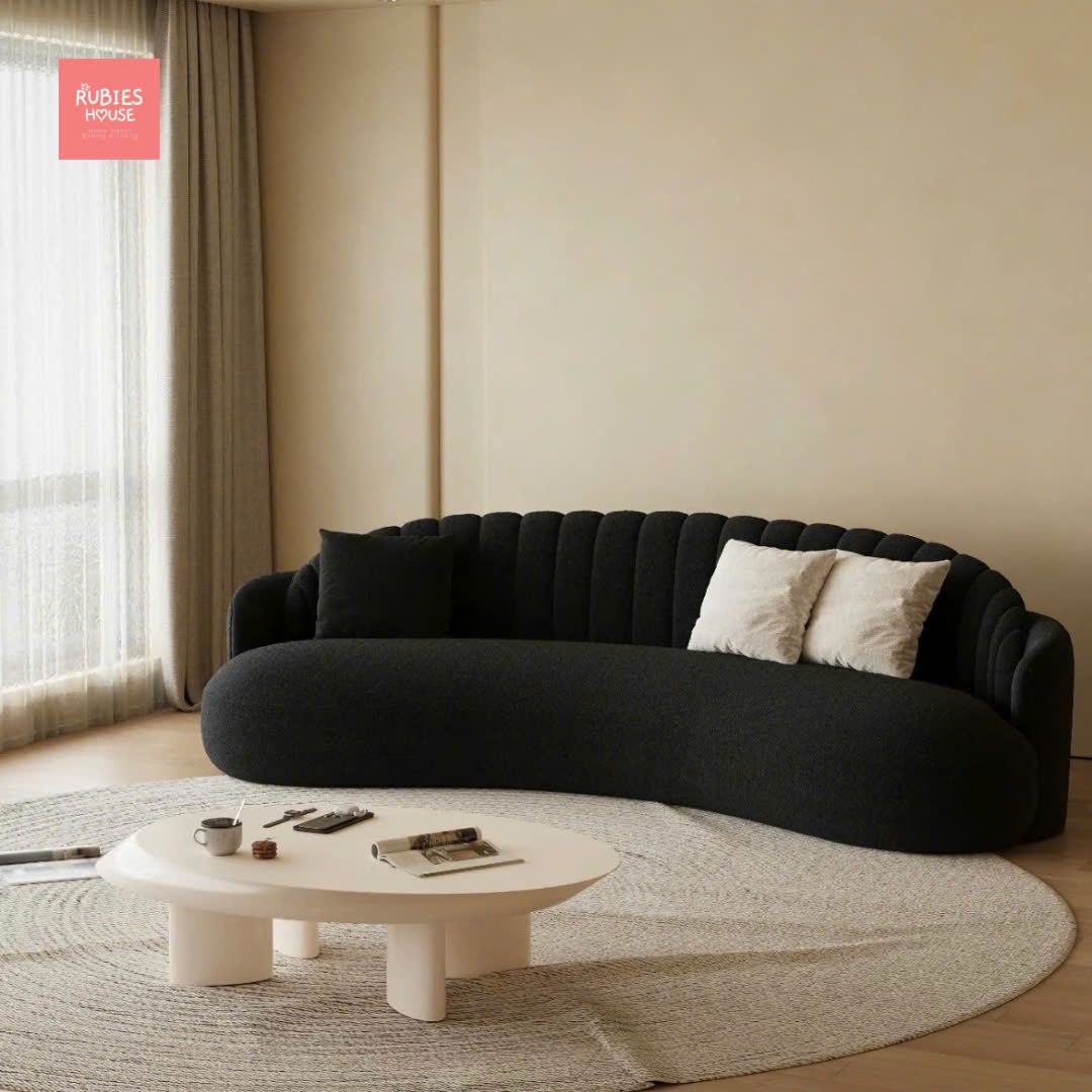 Sofa cong Livia hiện đại Rubies House