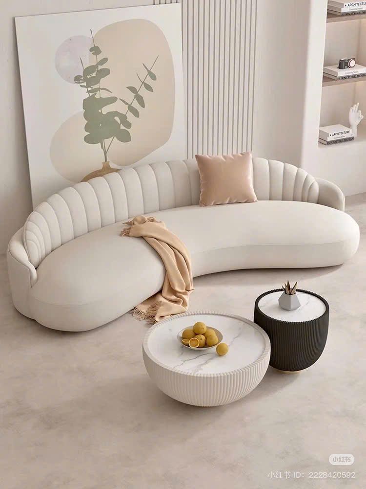 Sofa cong Livia hiện đại Rubies House